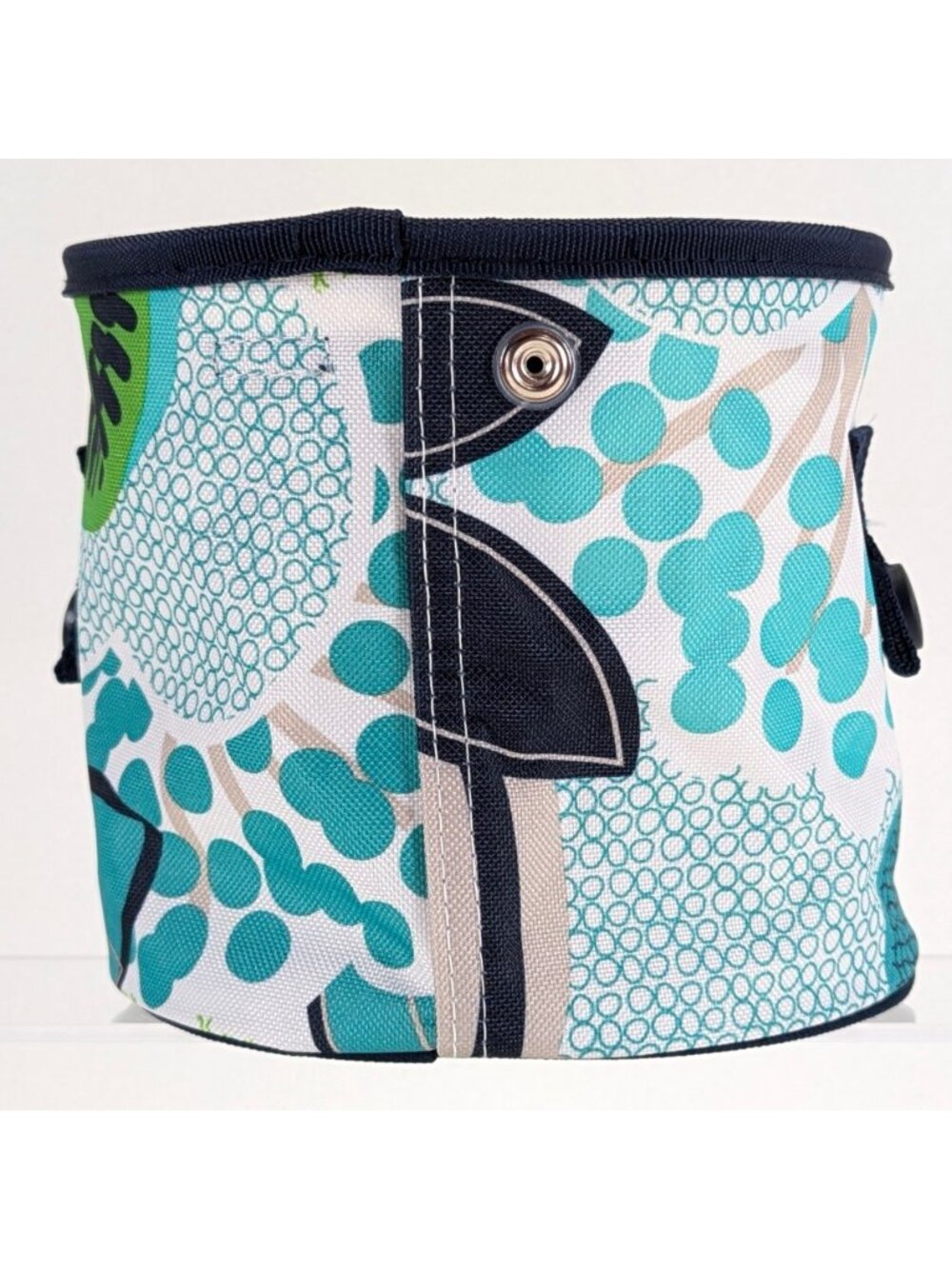 Thirty One Oh Snap MINI Hanging Storage Bin - Blue & Green Fabulous Floral 31 - Picture 3 of 5